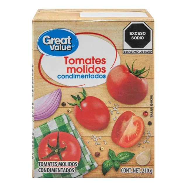 Tomates Molidos Great Value Condimentados 210 G