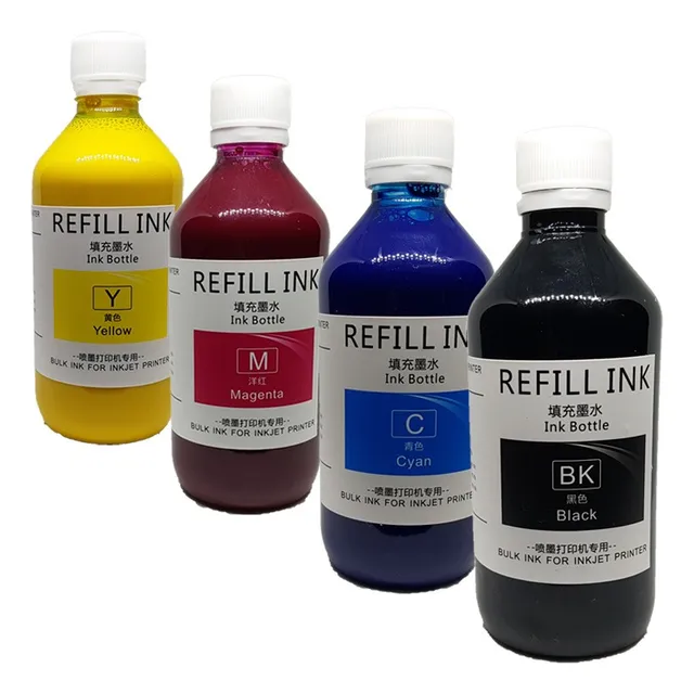 Kit 4 Cuartos De Tinta Para Canon Pfi-050 Pfi050 Tc-20 Tc20 Negro/cian/magenta/amarillo