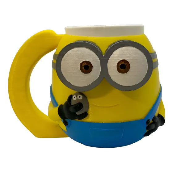 Taza Minion Impresion 3d Mi Villano Favorito Pintado A Mano