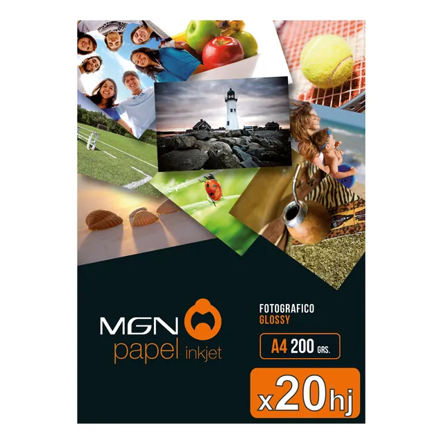 Papel Fotográfico A4 230gr Brillante Gneiss 20 Hojas Glossy