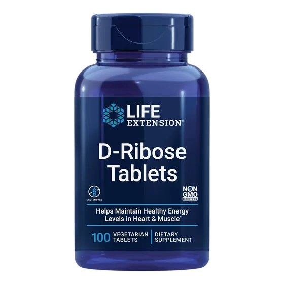 Suplemento Life Extension En Tabletas De D-ribosa Para El Co