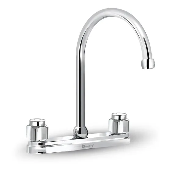 Griferia Para Fregadero Pico Cisne M/moka  Belt-g Gri-0732