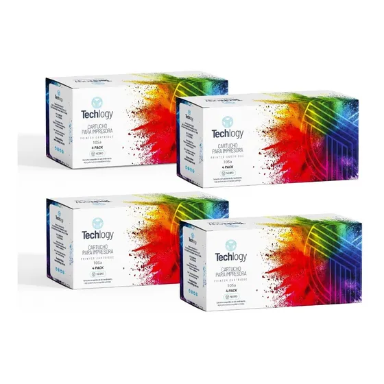 Toner Techlogy 105a Con Chip 107a 135a 10 4 Pack Negro