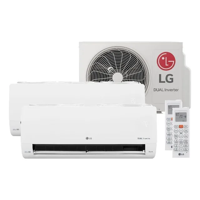 Ar Condicionado Bisplit LG Frio 16000btu 1x9000 1x12000 220v Cor Branco