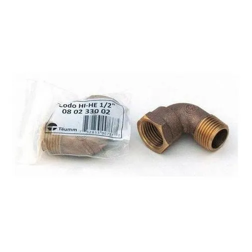Codo Bronce Hi-he 1/2  Taumm