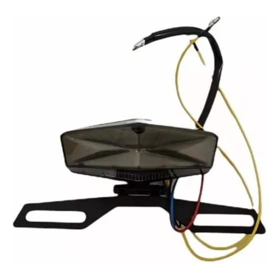 Farol Trasero Universal Led Con Giros Y Portapatente Pr