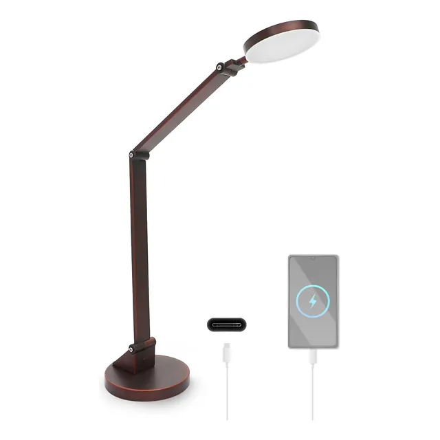 Lámpara De Mesa Led Con Base Redonda, Control Táctil, 9 W, R