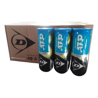 Pelotas Tenis Dunlop Atp Tubo X3 Pack Por 6 Tubos Amarillo Pelotas Tenis Dunlop Atp Tubo X3 Pack Por 6 Tubos Amarillo