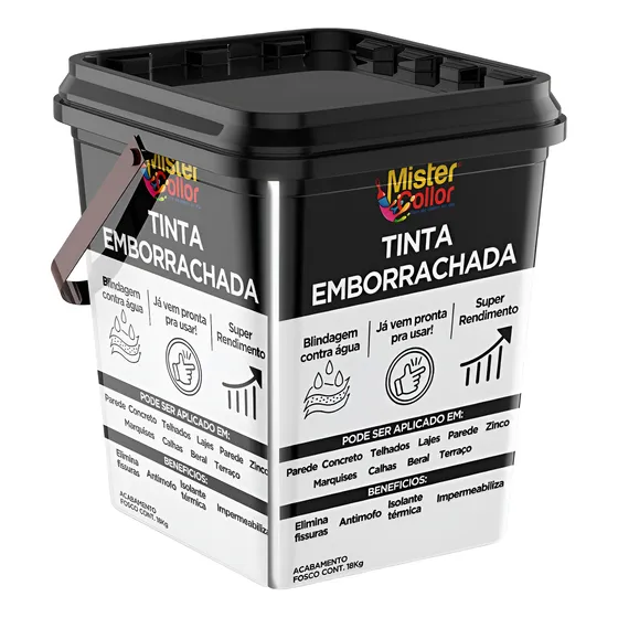 Tinta Emborrachada Similar Coral 18kg Para Telhados E Parede