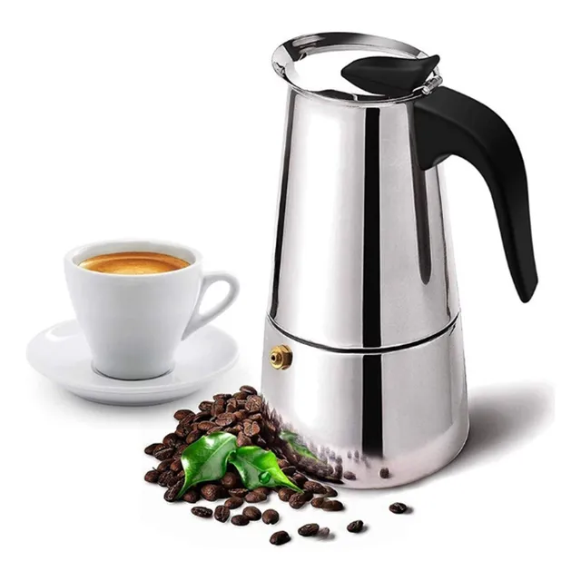 Cafetera Italiana Moka Acero Inoxidable 600ml Espresso 12tzs