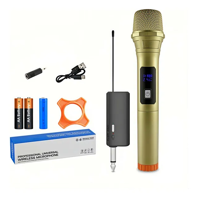 Micrófono Inalámbrico Profesional 2.4ghz Karaoke Recargable