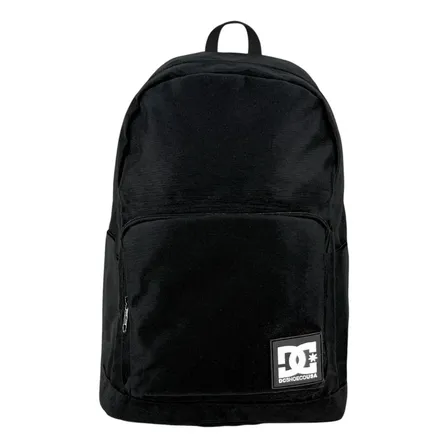Mochila Dc Shoes Hombre Backpack Negra Casual Escolar Negro Liso