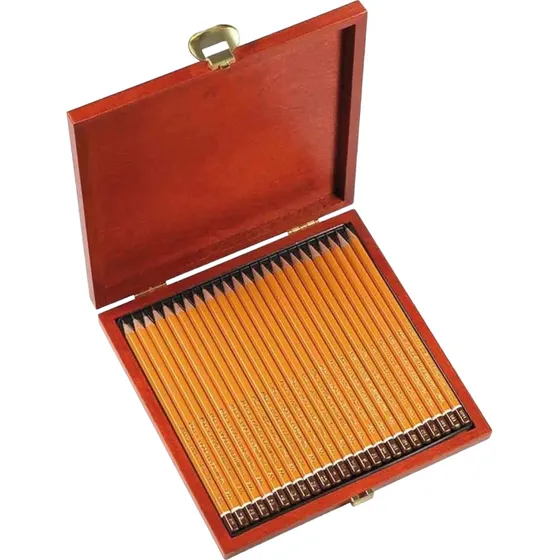 Estojo 24 Unidades Lapis Graduado Koh-i-noor 1500 8b-10h