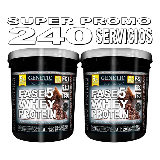 Aumento Masa Muscular Whey Proteina 8 Kg 100% Fortificada