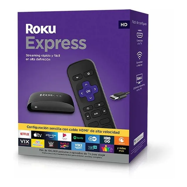 Roku Express Dispositivo De Streaming Hd Con Cable Hdmi De A