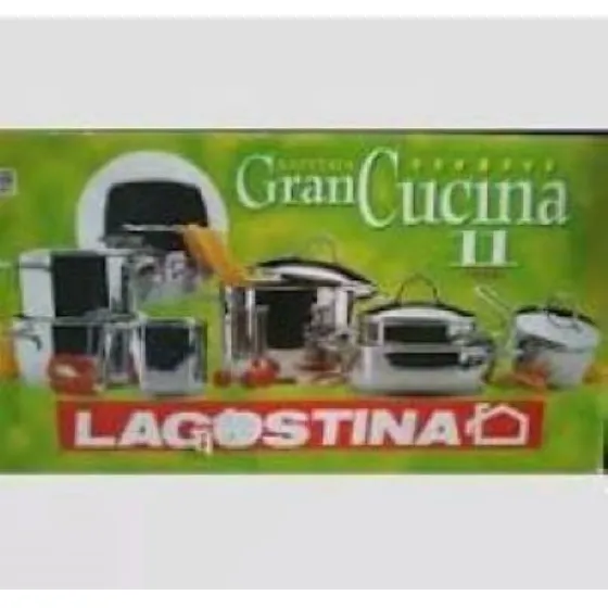 Juego De Ollas De Cocina Lagostina 11 Piezas Acero Inox