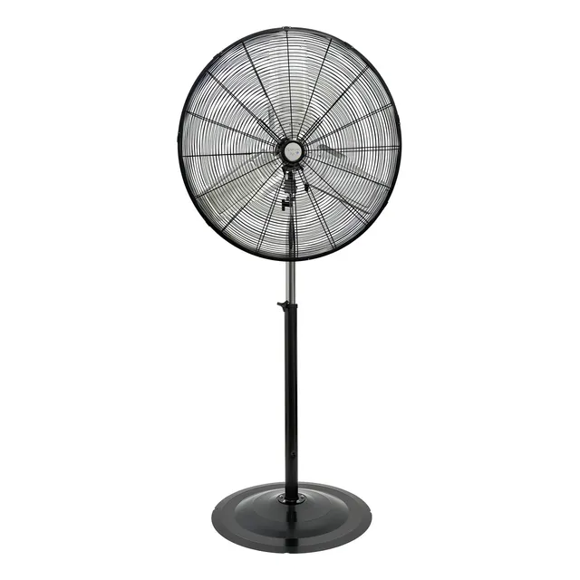Ventilador Industrial De Pie Pedestal Narvik De 30 Pulgadas, Potente 280w, Aspas Metálicas, Giratorio, Altura Ajustable, Control De Cadena De 3 Velocidades
