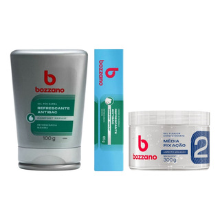 Kit Bozzano Refrescante Cr Barbear+gel Pos Barba+gel Fix Inc Kit Bozzano Refrescante Cr Barbear+gel Pos Barba+gel Fix Inc