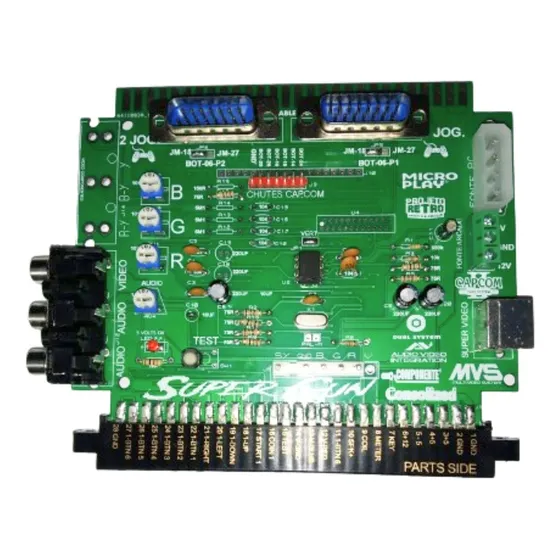Arcade Super Gun Fliperama + Conversor Rgb/ Tv - Neo Geo Mvs