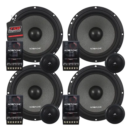 2 Kit Falante 2 Vias Audiophonic Club Kc 6.3 6 Pol 320w Rms