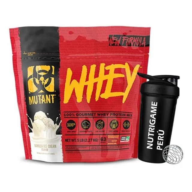 Mutant Whey 5lb Proteina Whey Americana+shaker Tienda Fisica