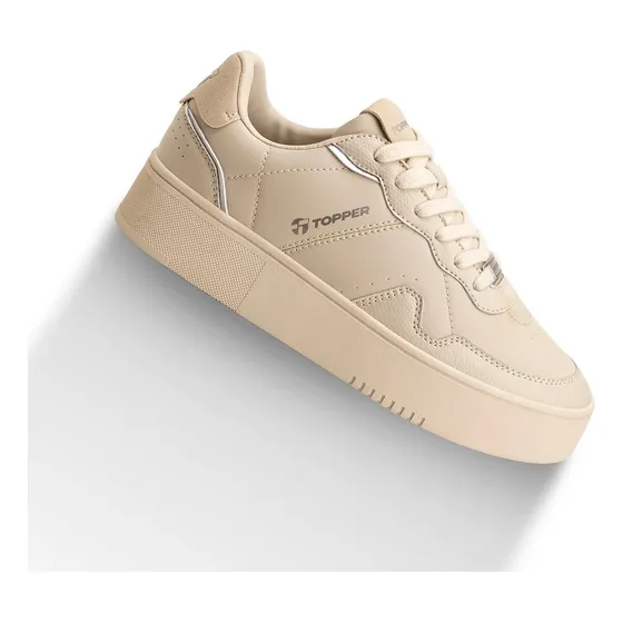 Zapatillas Topper Terre Print Plataforma Beige