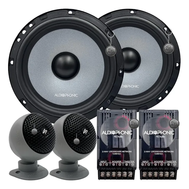 Kit 2 Vias Audiophonic Kc 6.3 6 Polegadas 160w Rms + Brinde