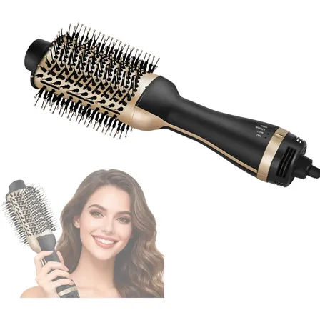 Cepillo Secador Modelador Y Voluminizador Supercenter 4 En 1 Dorado
