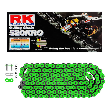 Cadena Transmision Rk 520 X 118 Oring Motocross Enduro Verde Cadena Transmision Rk 520 X 118 Oring Motocross Enduro Verde
