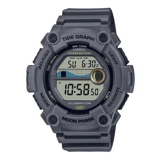 Reloj Casio Ws-1300h Digital, Grafico Mareas, Datos Lunares