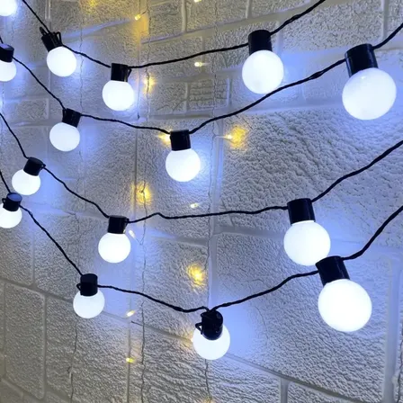 Varal De Luzes Aljatec Com Lâmpada Clara Gambiarra 110v 10m