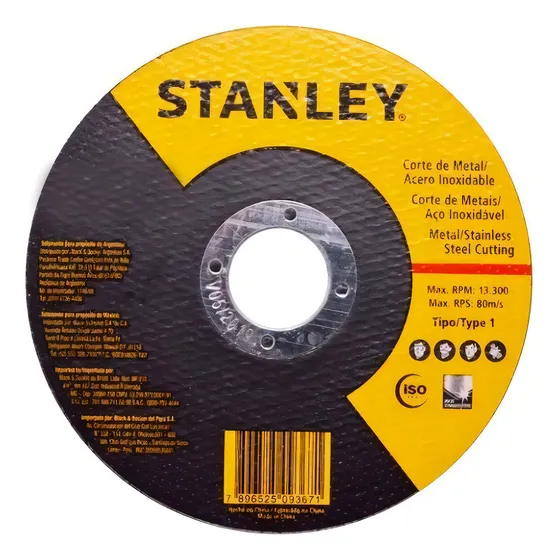 Kit 25 Disco de corte de acero inoxidable de 4.1/2 pulgadas Sta8061 Stanley