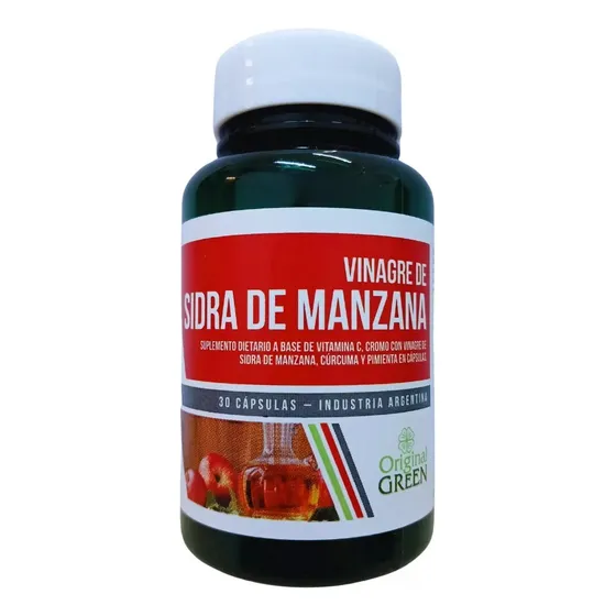 Vinagre De Sidra Manzana + Cúrcuma X 30 Caps - Original Green