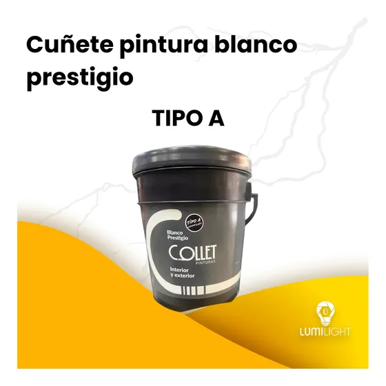 Cuñete De Pintura Blanco Prestigio Clase A