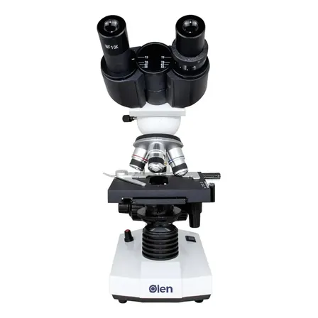 Microscópio Óptico Biológico Binocular 1600x Acromático Olen 127/220v