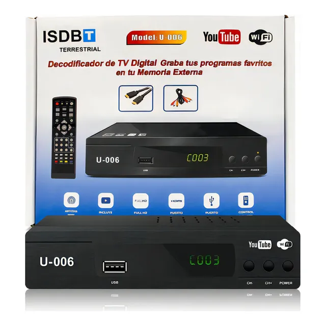 Decodificador Tv Digital Sintonizador ISDB-T U-006
