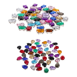 100 Piezas De Botones Rhinestone Multicolor Ropa Adornos Dis 100 Piezas De Botones Rhinestone Multicolor Ropa Adornos Dis