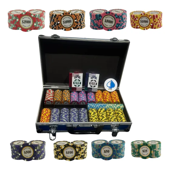 Fichero Profesional 500 Fichas Poker Montecarlo + 2 Copag