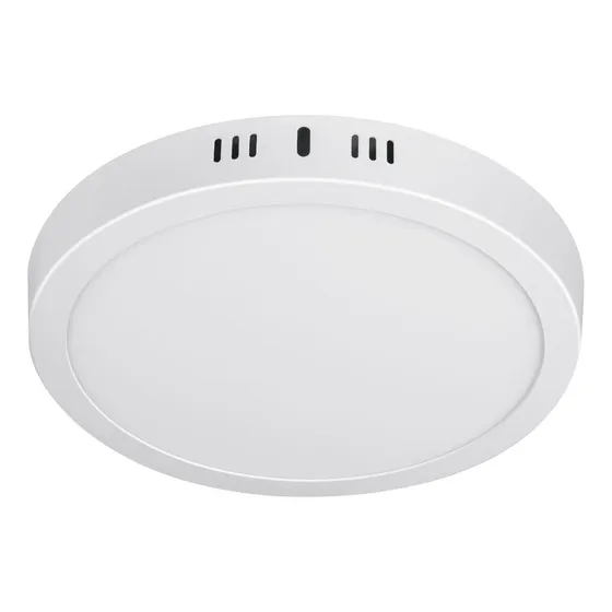 Luminario Led Tipo Plafón 18 W, Luz De Día 6500k, Redondo, Color Blanco Volteck Pla-207l