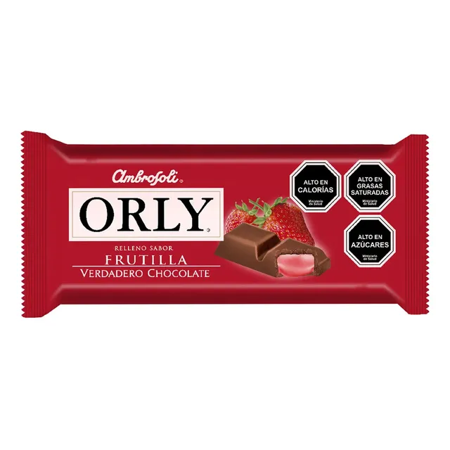Chocolate Orly Frutilla 95gr Ambrosoli