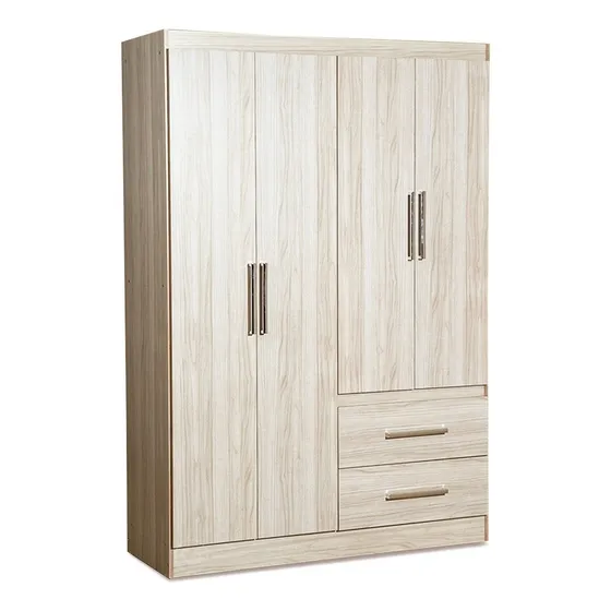 Placard 4 Puertas Melamina Maximo Color Marfil