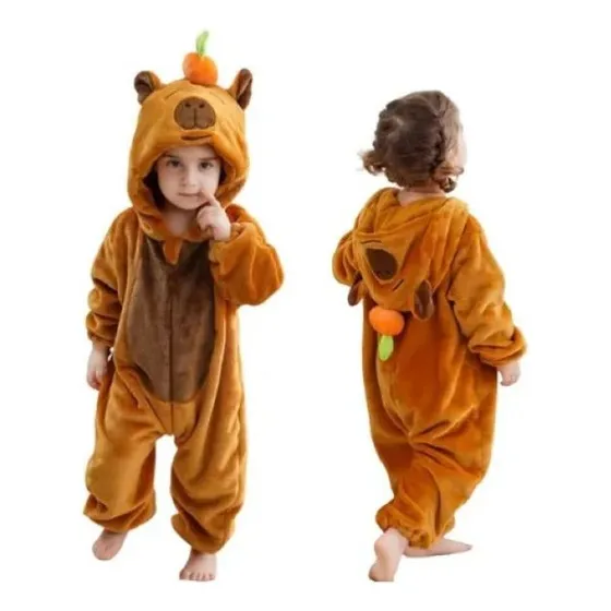 Pijama Polar Enterito Niños Suave Disfraz Abrigado Supersoft
