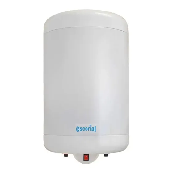 Termotanque Eléctrico Escorial De 55lts Carga Inferior 1500w Color Blanco