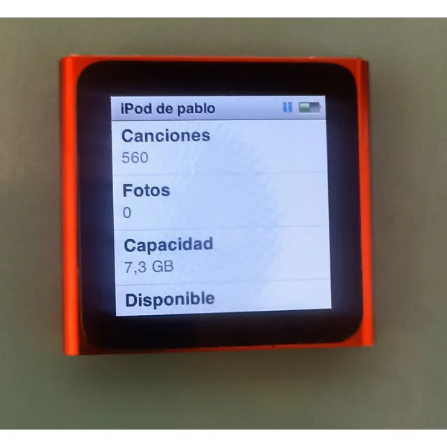 iPod Nano 6 Apple 8gb Mp3 Táctil Con Fm Aluminio