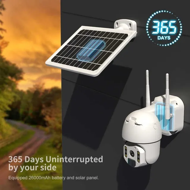 Camara Solar 4g Y Wifi, Ideal Para Lugares Sin Electricidad,