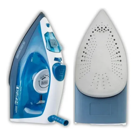 Ferro Passar Roupas Black Decker Fx2150 Base Antiaderente Azul 127v