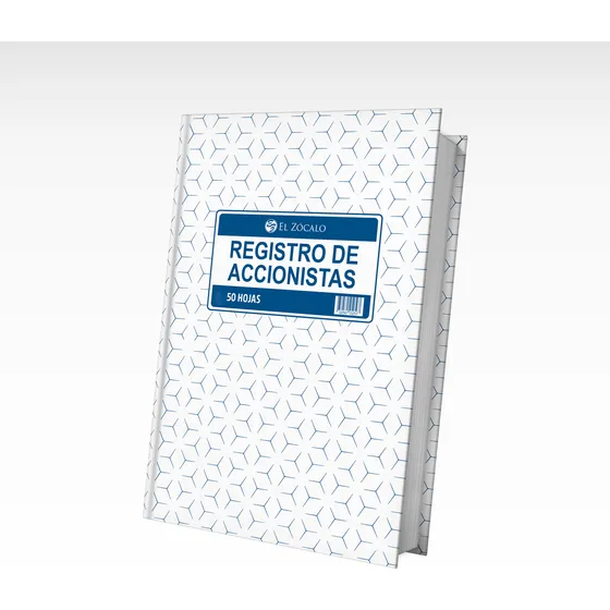 Libro Registro Accionistas 50hjs Tapa Dura Libros Contables