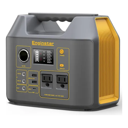 Gerador De Central Elétrica Portátil Enginstar R300 300w