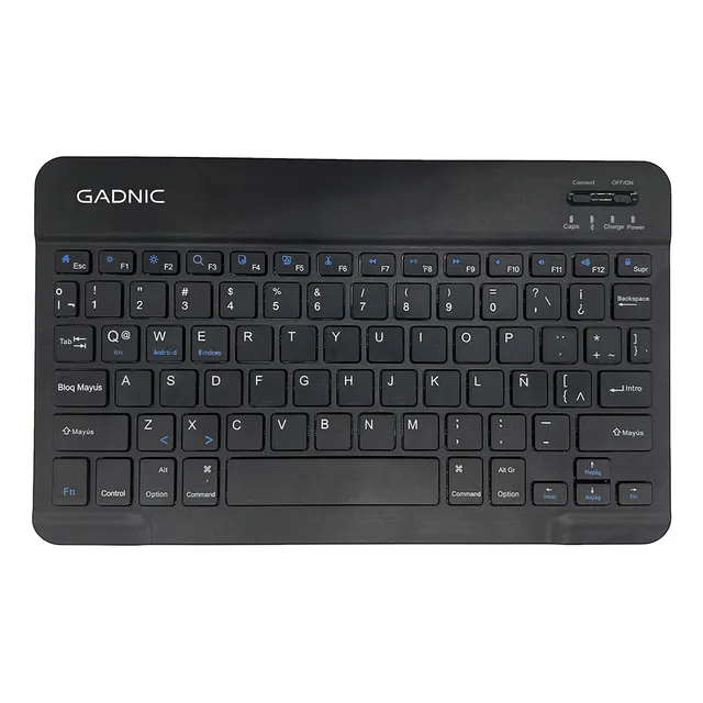 Mini Teclado Inalambrico Recargable Gadnic Español Qwerty