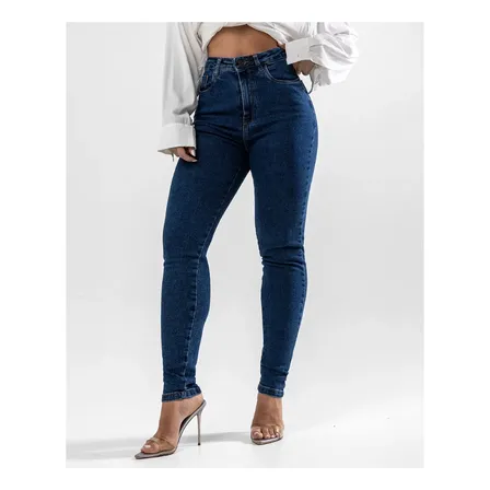 Calça Mom Jeans Feminina Básica Com Elastano Consciência